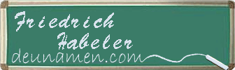 Friedrich Habeler Visitenkarte